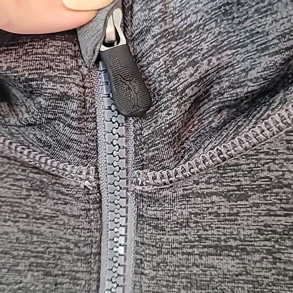 Tommy Bahama Islandzone Half-Zip Pullover Gray/Black Heather 2XL - Picture 6 of 10
